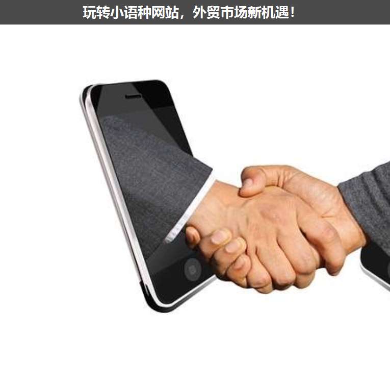 玩轉小語種網站,外貿市場新機遇!